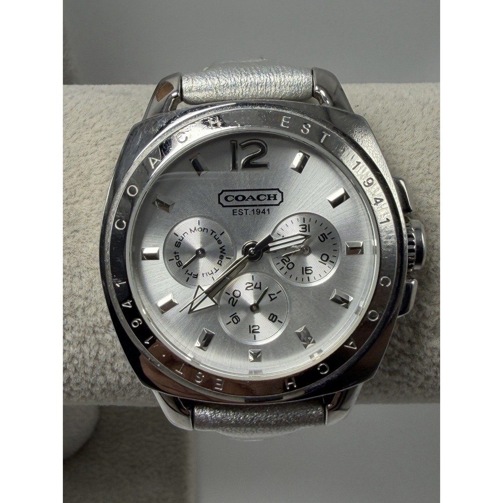 Coach ca433140444‎ New Battery Ladies Watch 39MM 7.25" Leather Band